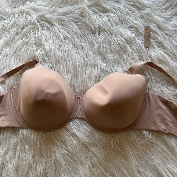 Skims Fits Everybody T-Shirt Bra Clay Size 46DDD - Picture 6 of 9